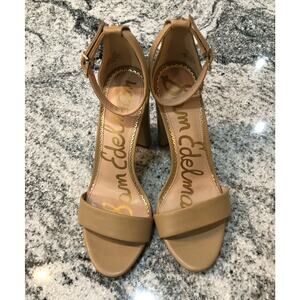 Sam Edelman Nude Block Heels